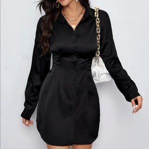 Black shirt dress new without tags